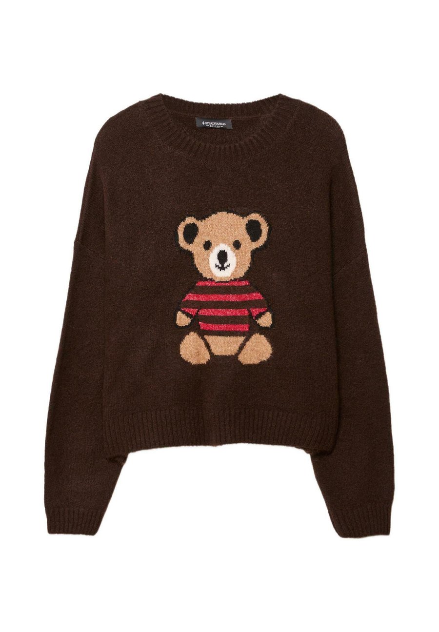 

Джемпер Stradivarius INTARSIA, Dark Brown