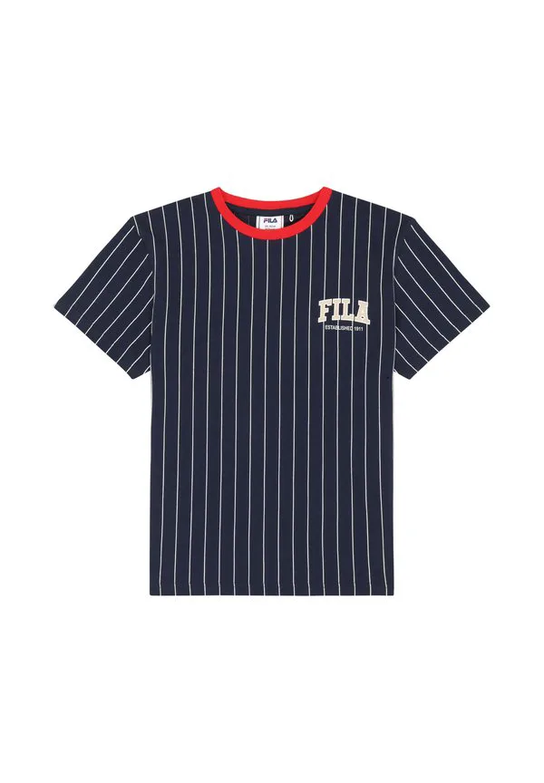 Футболка с графическим принтом в полоску от apparel rifredi Fila, Black Iris Egret Striped