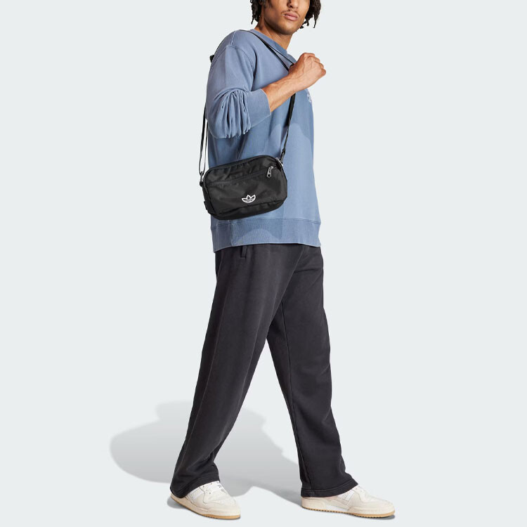 Толстовка мужская Adicolor серая/синяя Adidas Originals, серый/синий — фото 4