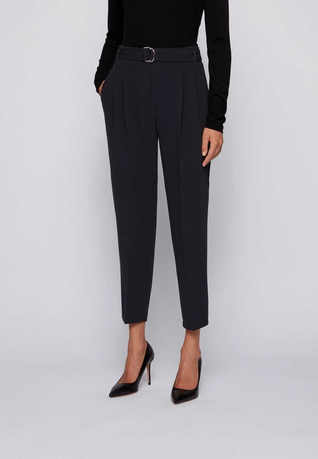 

Брюки TAPIA SMART TROUSERS WITH BELT BOSS, черный