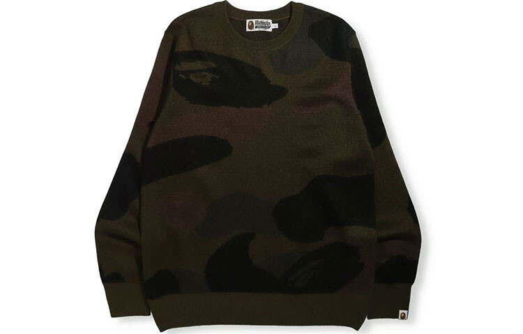 

Свитер серии Ape Head для мужчин A Bathing Ape, коричневый