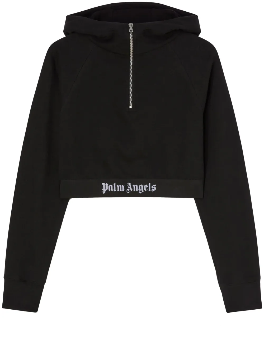 

Укороченная толстовка с логотипом PALM ANGELS, черный