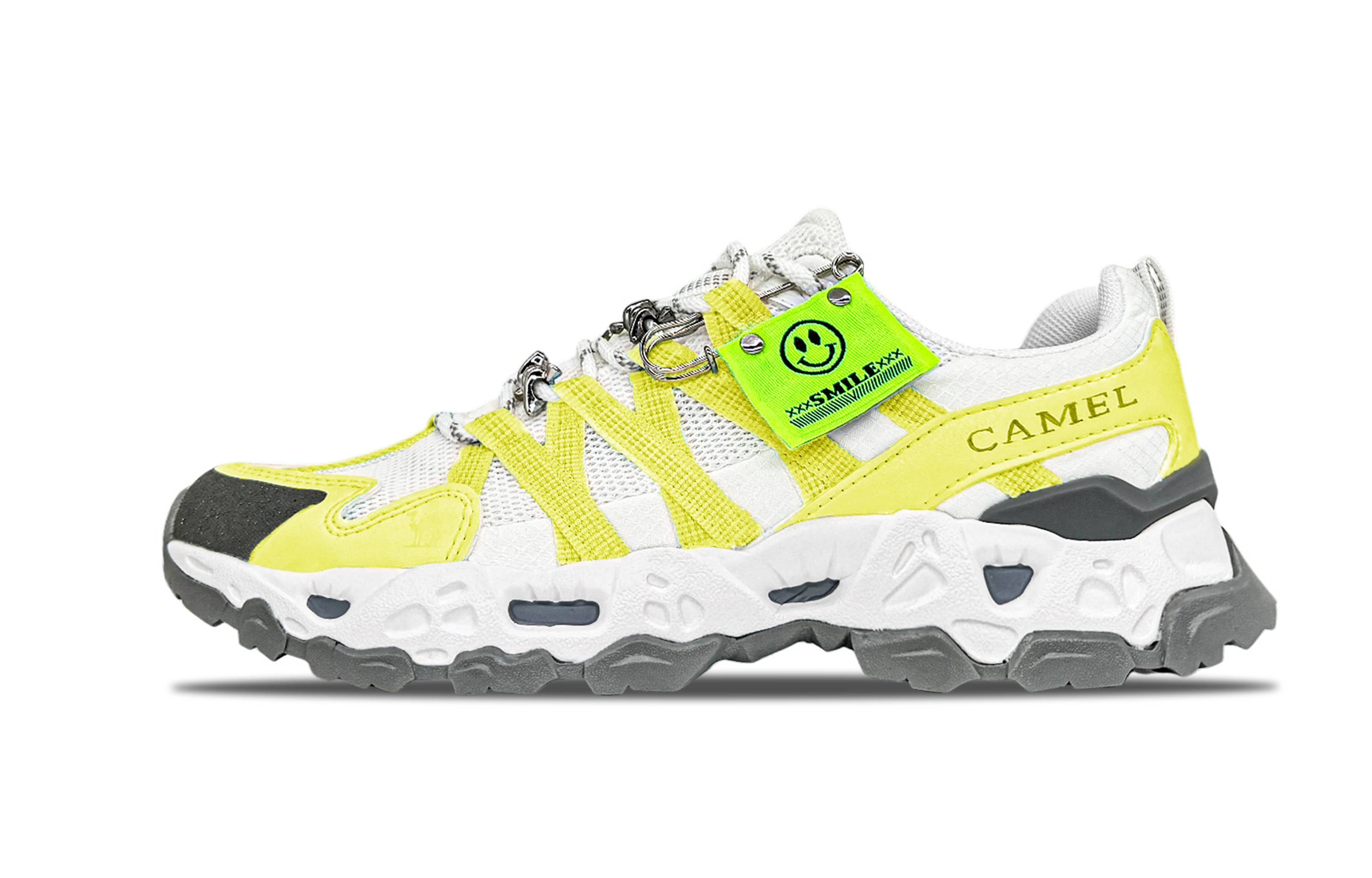 

Мужские походные кроссовки Clear Rock с низким верхом и амортизацией, устойчивые к истиранию CAMEL, White