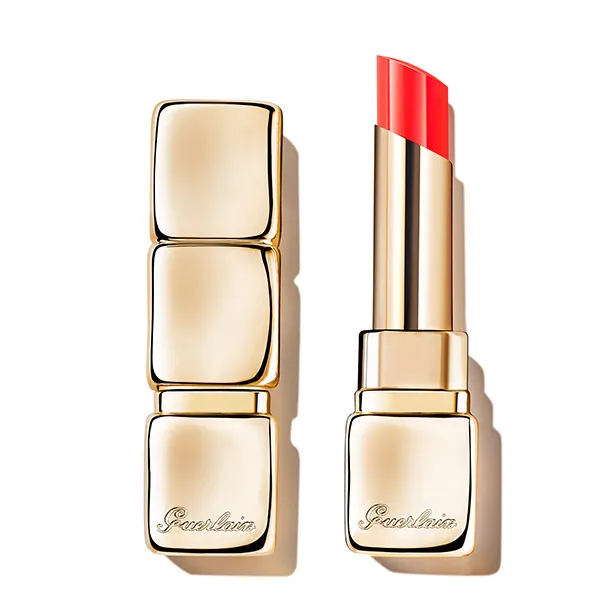 

Сияющая финишная помада Kisskiss Shine Bloom Guerlain, цвет love tulip