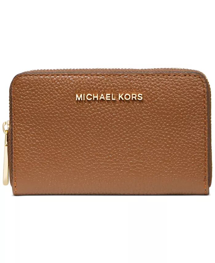 

Чехол для карт Jet Set Small с застежкой-молнией Michael Kors, коричневый