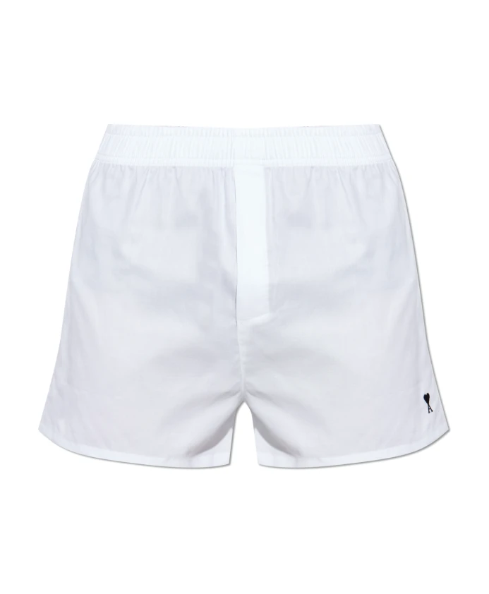 

Хлопковые шорты-трусики Ami Paris, белый