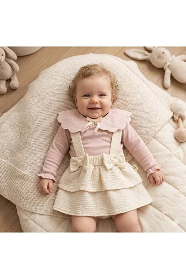 Детский комплект для девочек хлопковый Minikincibaby, Powder