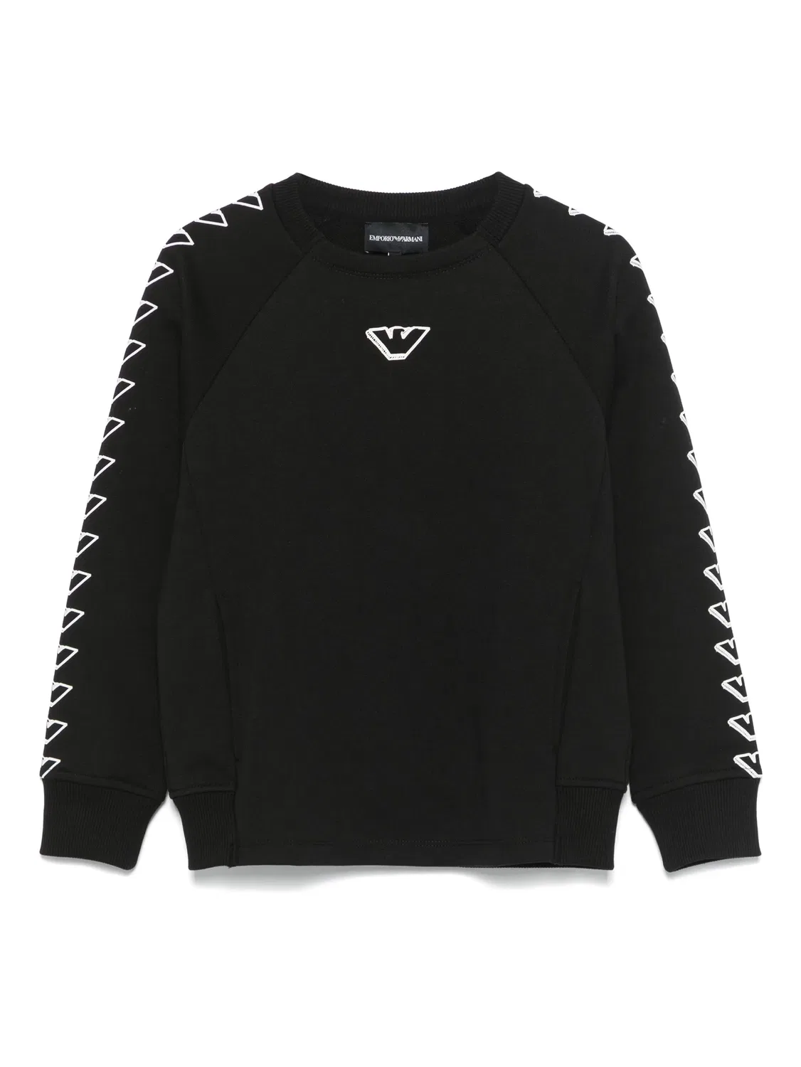 Свитшот с принтом логотипа Emporio Armani, черный