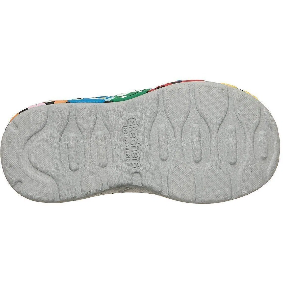 Детские кроссовки Skechers Play Scene, Blau Mango Fluoreszierendes Korallenorange — фото 4