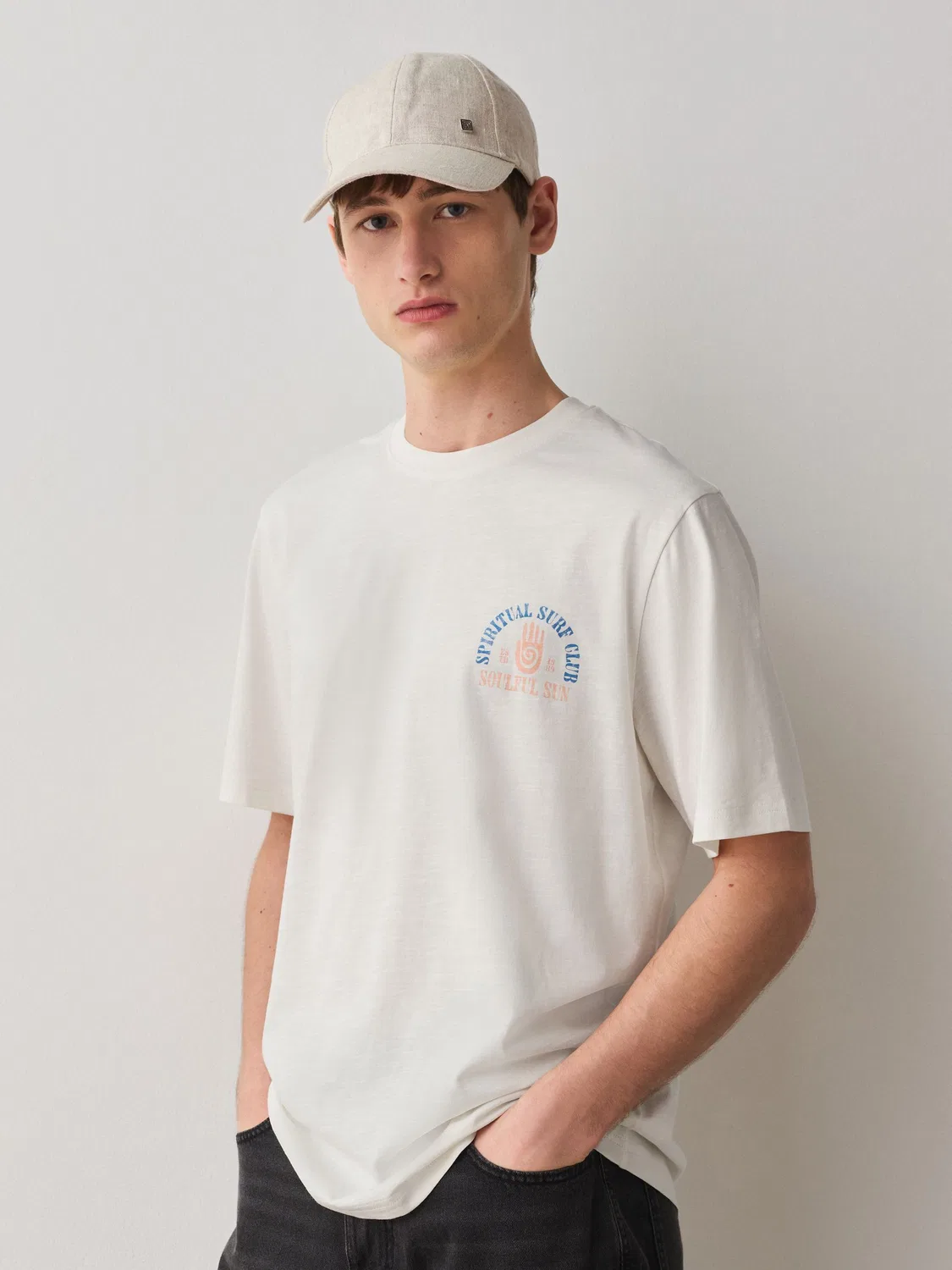 Футболка с принтом 3шт, Regular Fit Next, синий/белый/розовый — фото 4