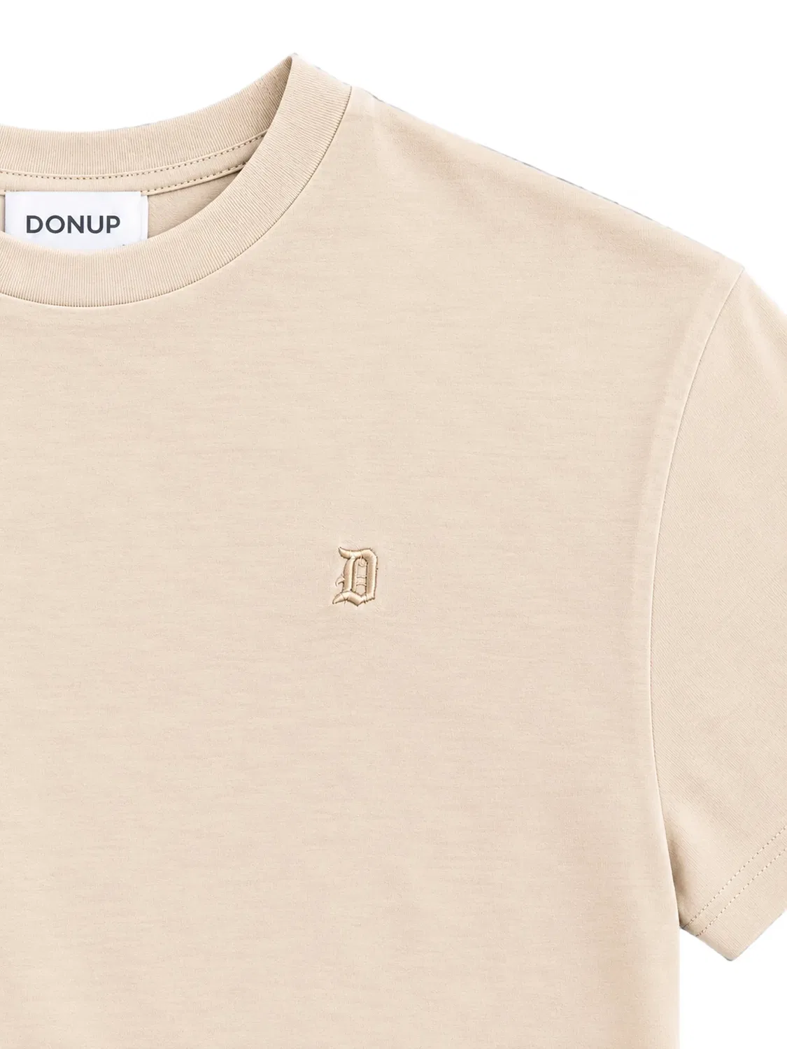Футболка с вышитым логотипом Dondup Kids, нейтральные цвета — фото 3