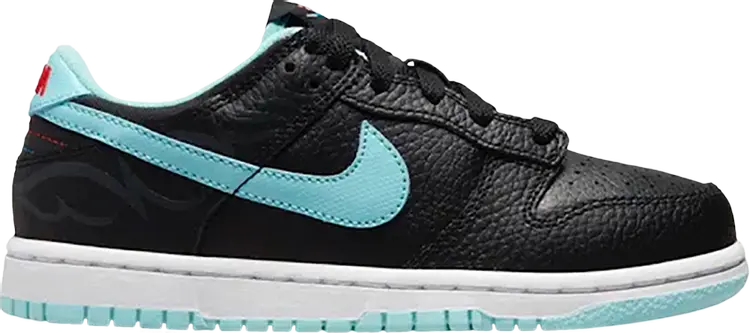 

Кроссовки Nike Dunk Low SE PS 'Barber Shop - Black', черный