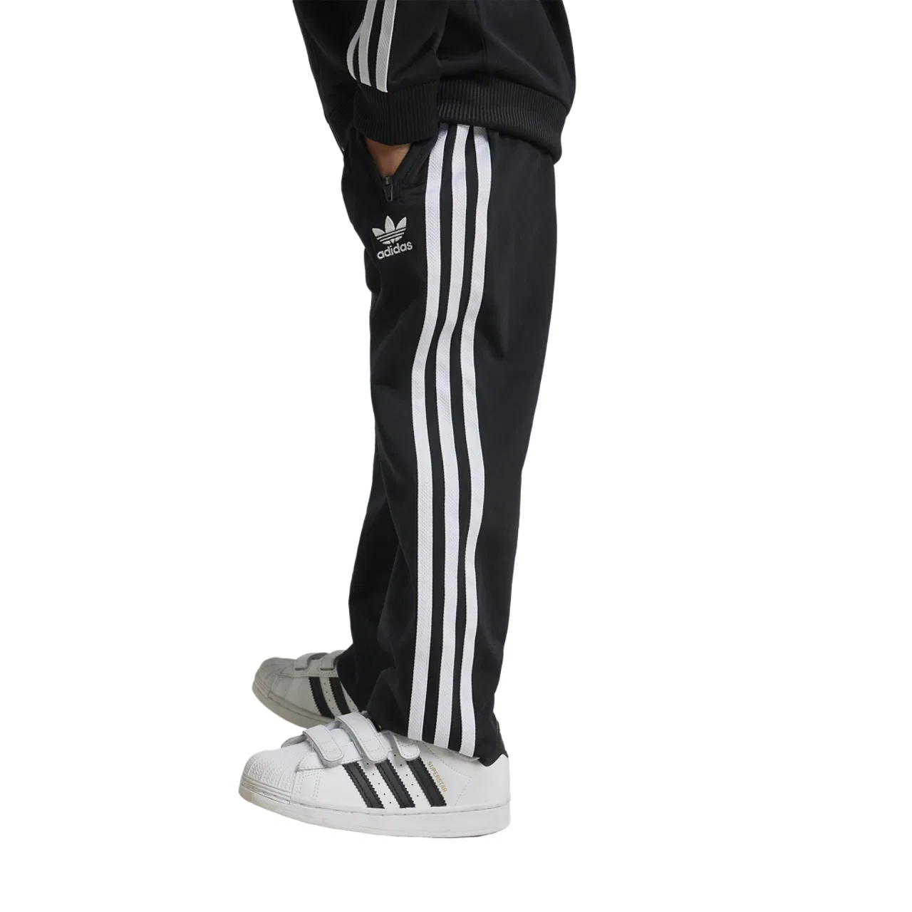 Спортивный костюм для мальчиков Firebird Tracksuit Adidas, черный/белый — фото 3