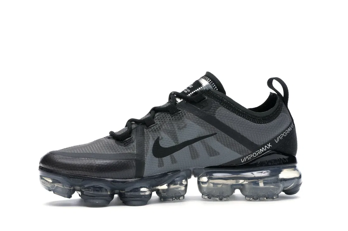 Детские кроссовки Lifestyle с амортизацией Nike Air VaporMax 2019, Black/Black-Black — фото 3