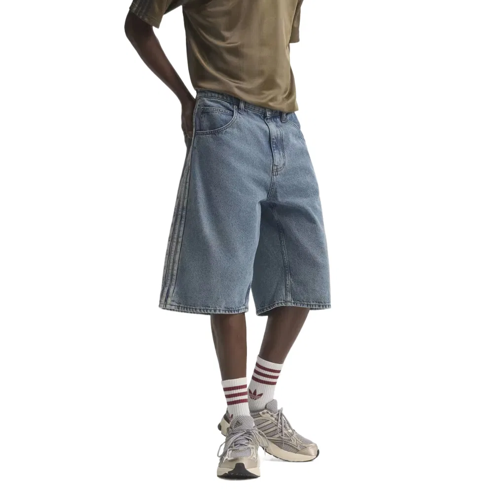 Мужские джинсовые шорты прямого кроя Vintage Blue Denim Adidas Originals, Vintage Blue Denim — фото 3