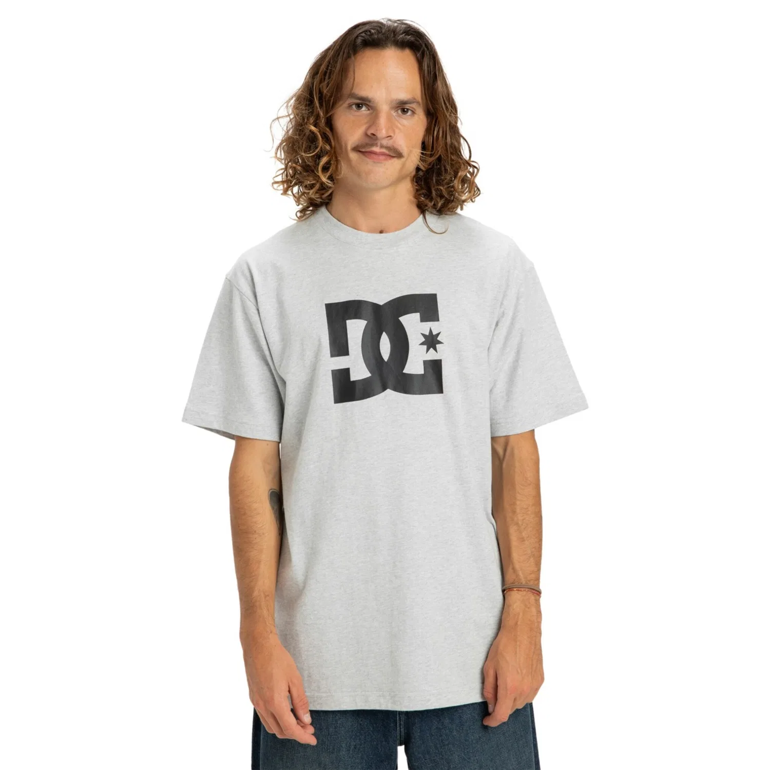 Детская футболка с принтом DC Star DC Shoes, Light Heather Grey