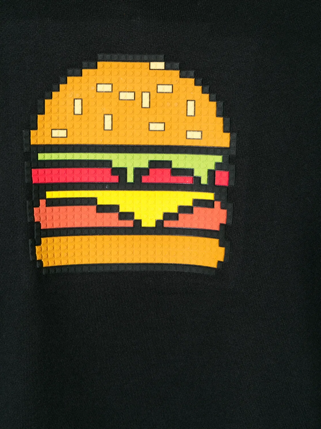 Mostly Heard Rarely Seen 8-Bit Черное худи с принтом «Burger» — фото 3