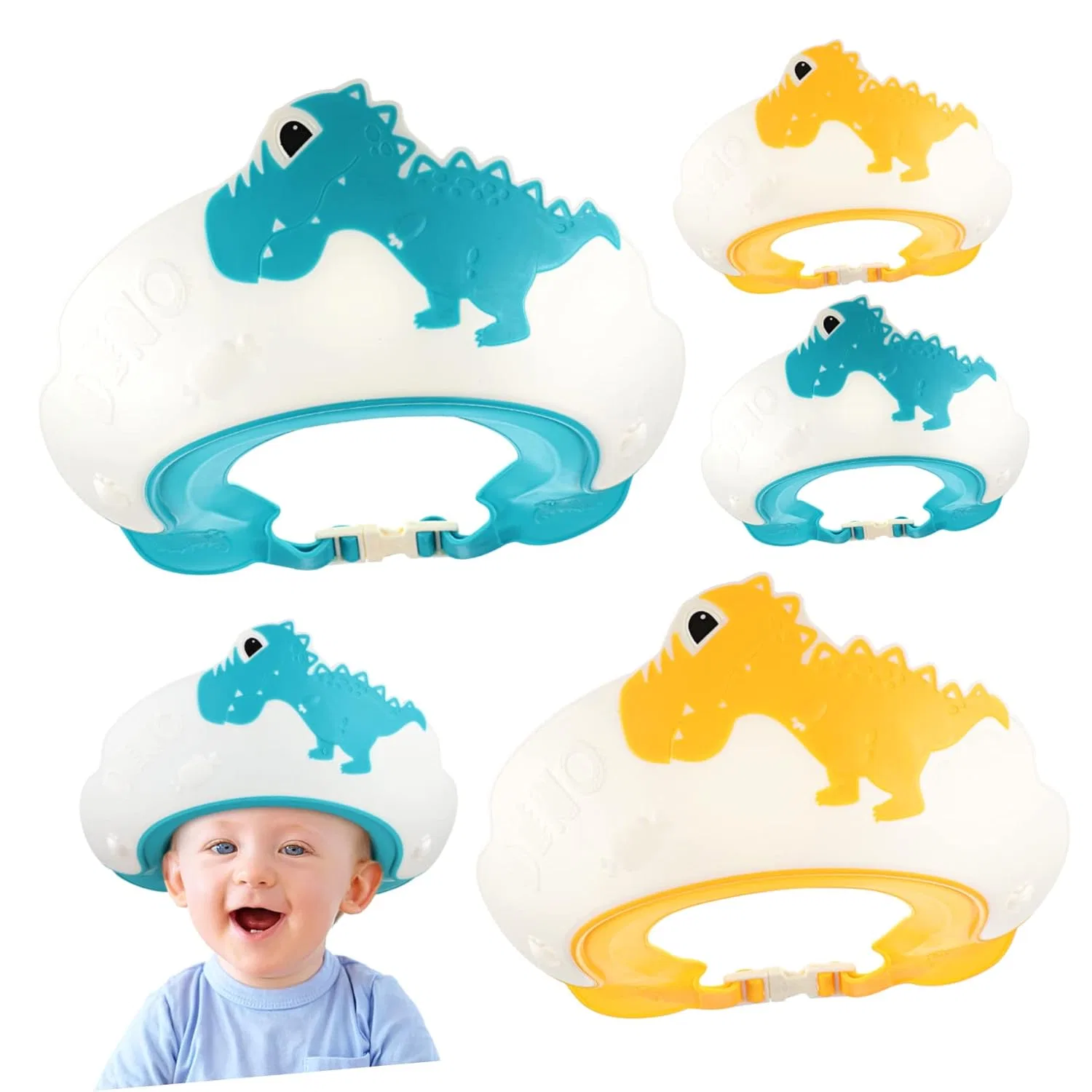 No brand Детская шапочка для душа с регулировкой, Dinosaur Design