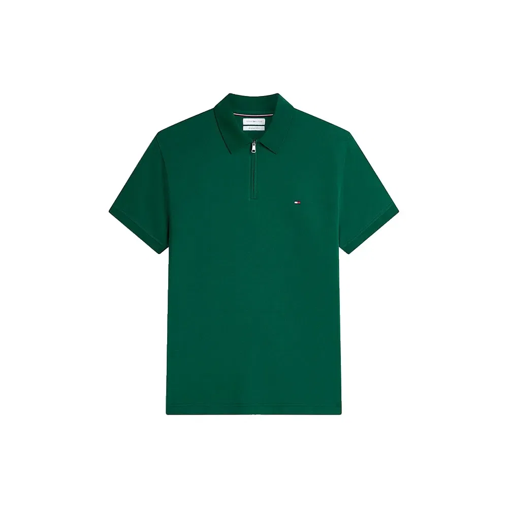 Мужское поло с застежкой-молнией Tommy hilfiger, Green — фото 3