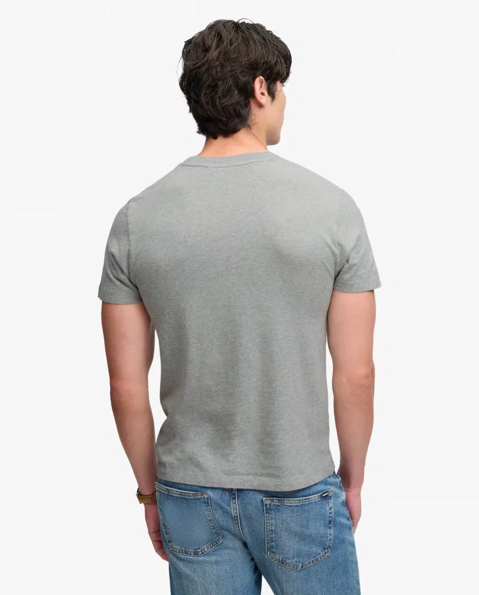 Мужская футболка с вышивкой, Essential Sdco Logo, Superdry, серый — фото 2