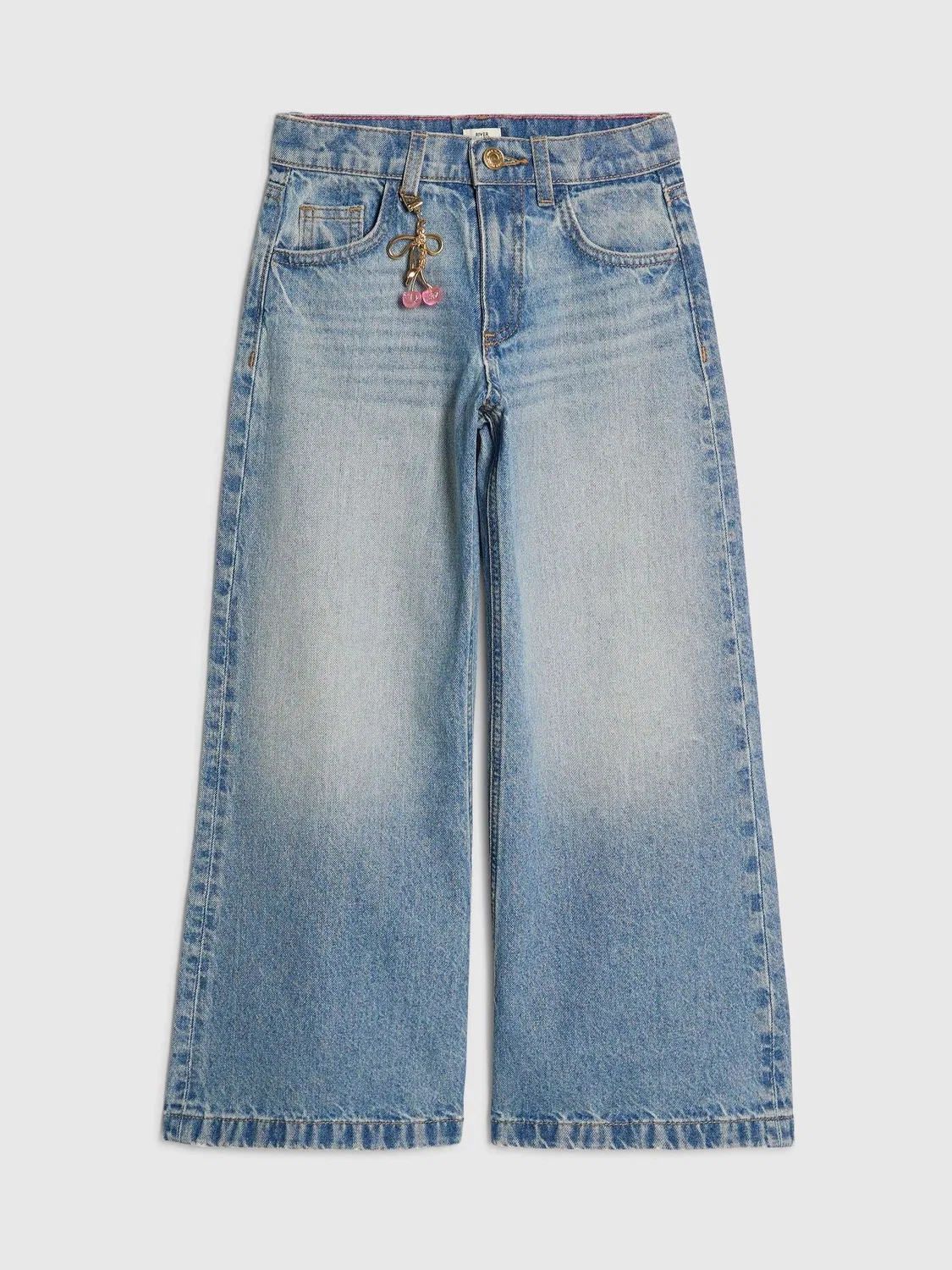 Джинсы свободные River Island, голубые