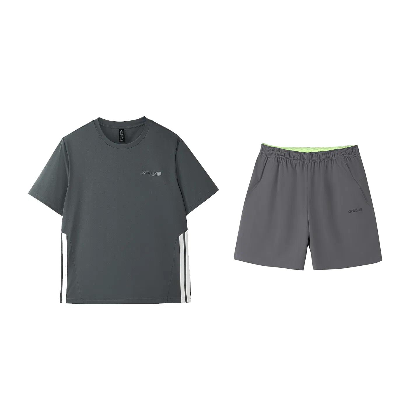 Детский спортивный комплект одежды с круглым вырезом Casual Sportswear Adidas, Gray