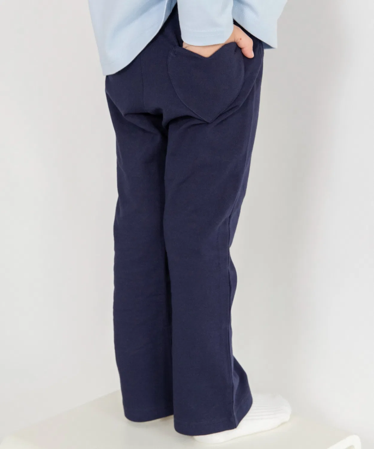 Детские брюки с принтом Heart Pocket Long Pants branshes, Navy