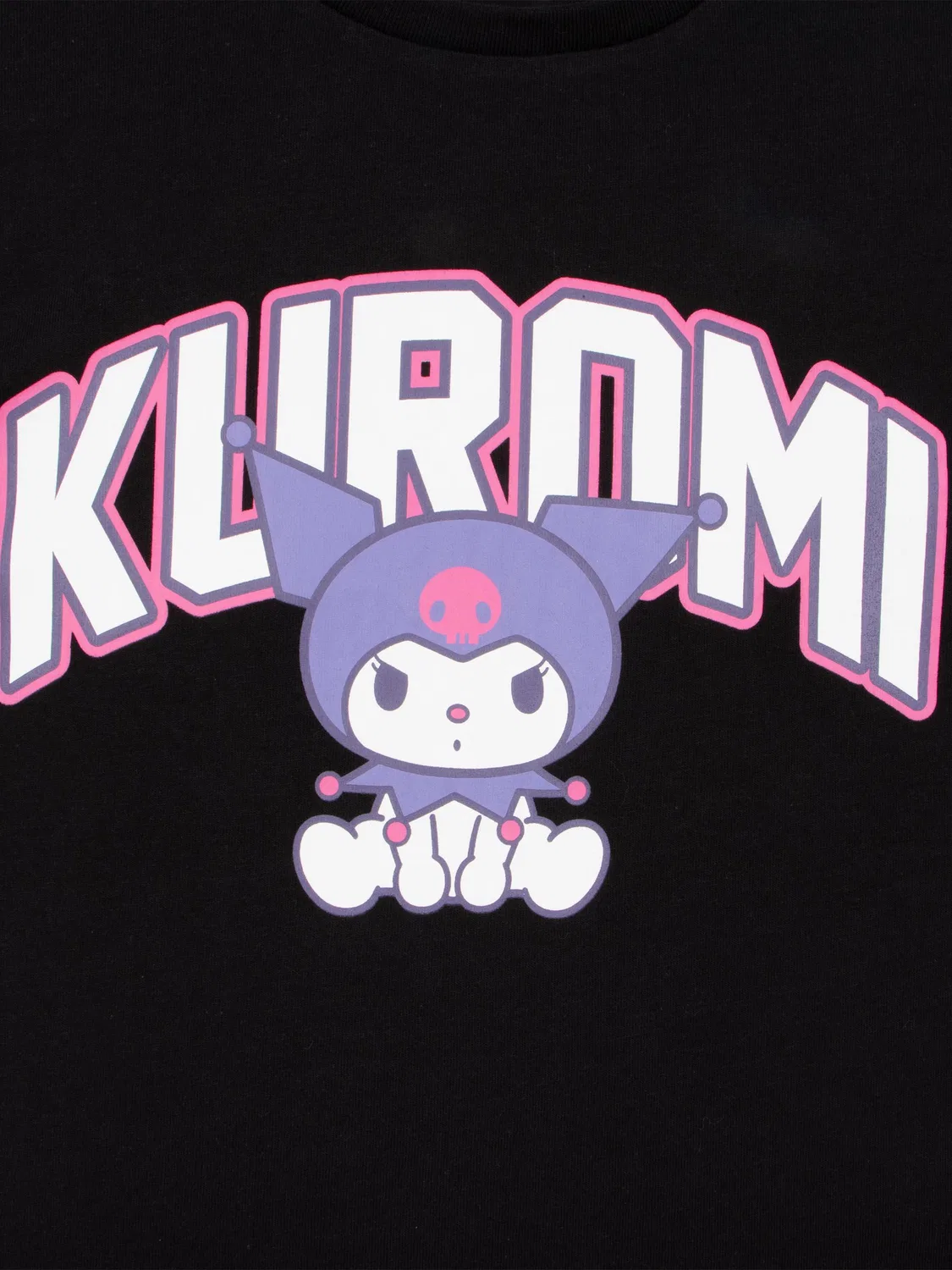 Футболка с принтом Kuromi Character, черный — фото 3