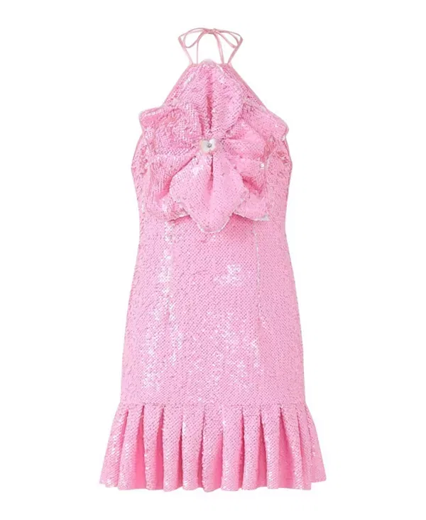 Детское платье для девочек с пайетками Valery Sequin Mini Dress Marlo Kids, розовый
