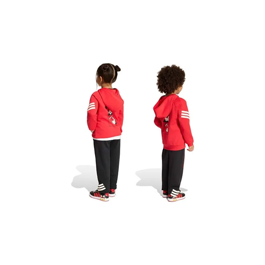 Детские спортивные штаны с принтом Mickey Mouse adidas, Черный — фото 2