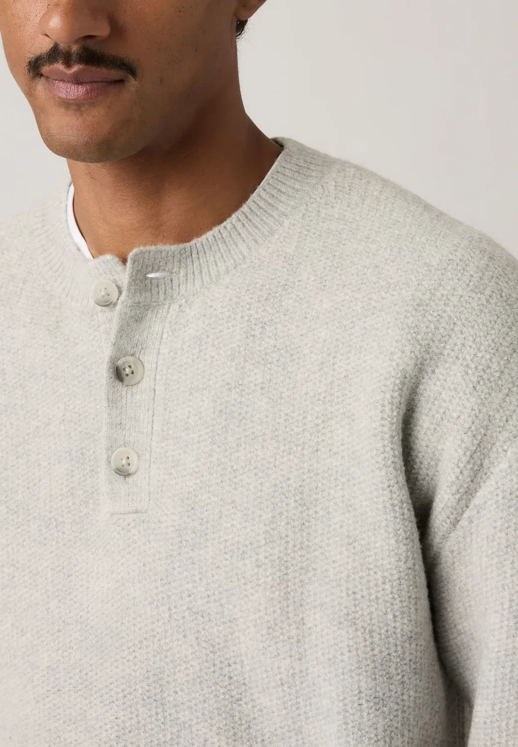 Джемпер "Вудэкр" Levi'S, Warm Lt Grey Heather Novelty Stitch — фото 4