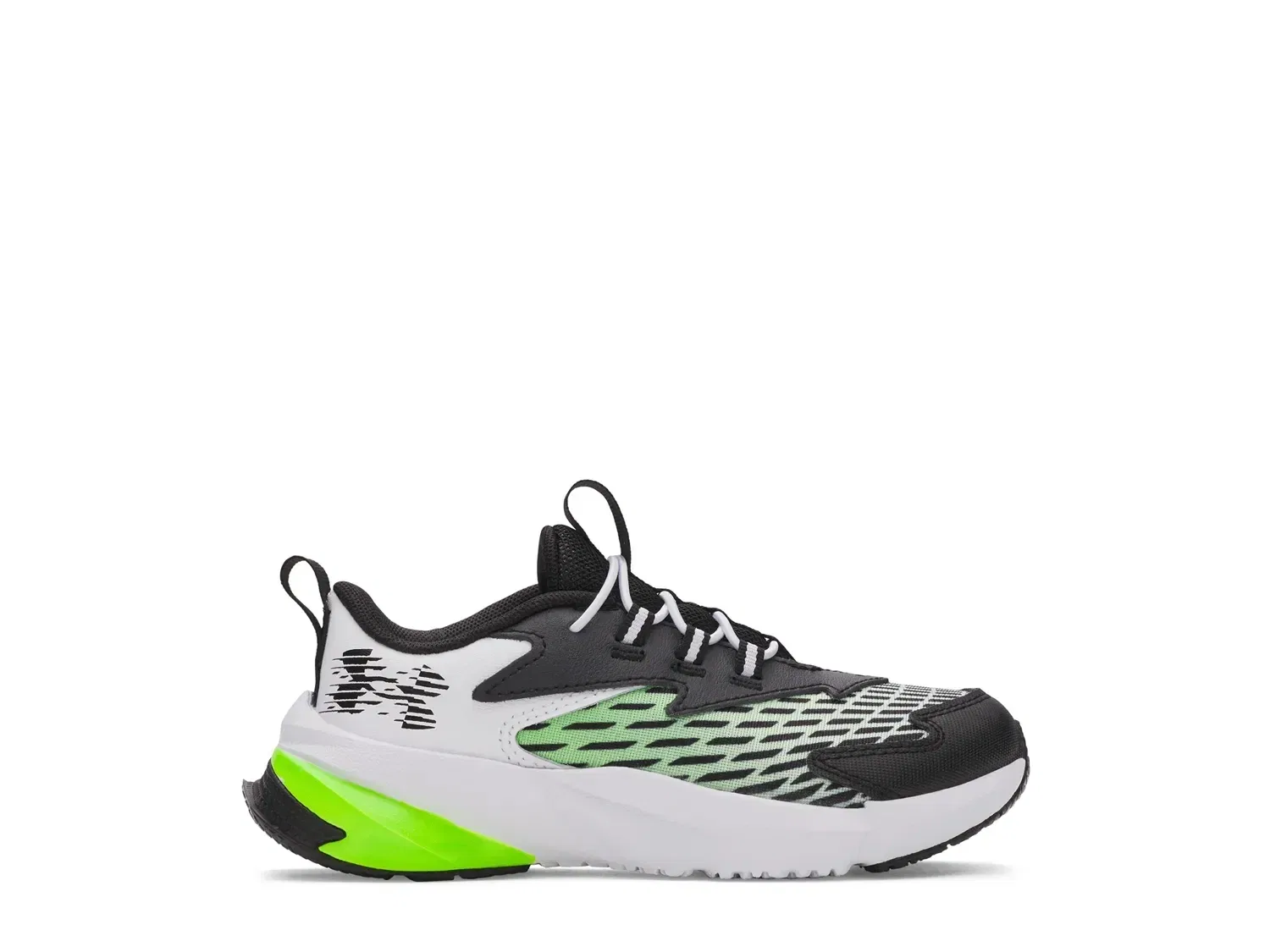 Кроссовки slip-on Scramjet 7, Under Armour, белый/черный/зеленый
