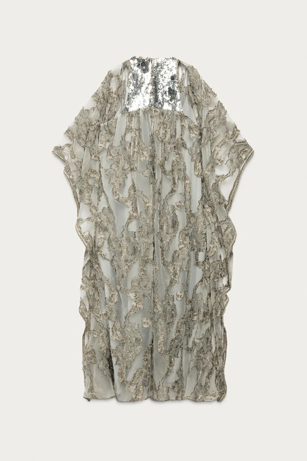 Платье-туника из жаккарда с пайетками, Marisa Berenson X Zara, Silver — фото 2