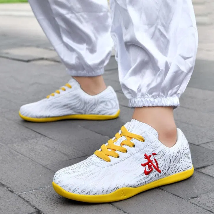 Детские кроссовки для единоборств дышащие Martial Arts Shoes, White — фото 2