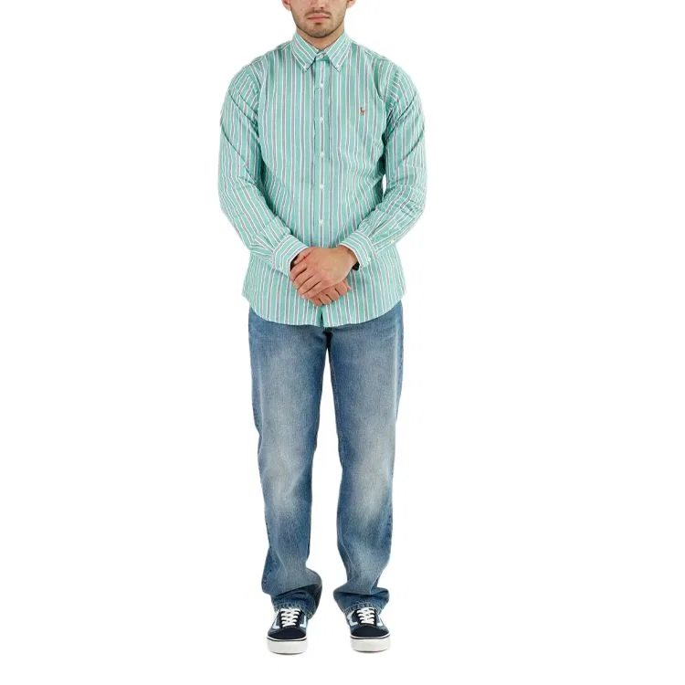 Мужская рубашка Blue Green Polo Ralph Lauren — фото 3