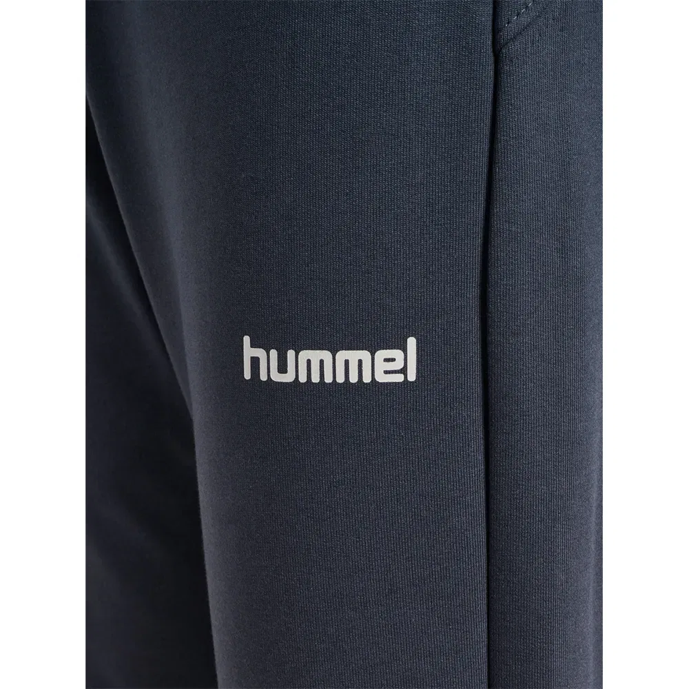 Детские спортивные штаны с регулируемым поясом Regular Logo Adjust Waist Hummel, Blue — фото 4