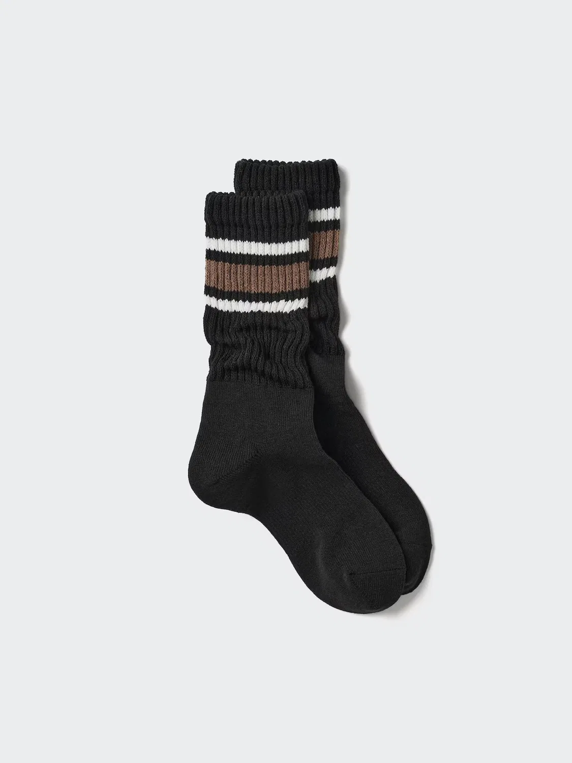 Носки Uniqlo Heattech, свободный крой, черный