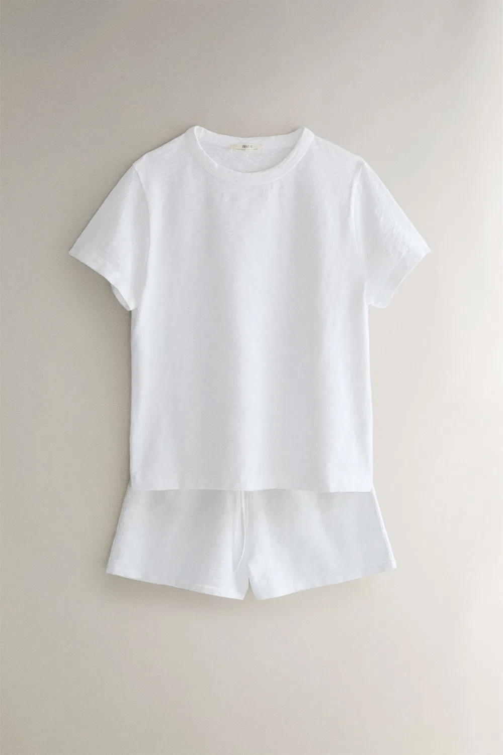 Хлопковые шорты ZARA, White — фото 4
