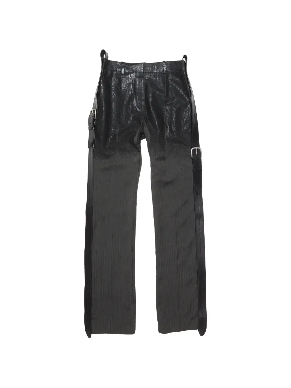 Брюки с пряжкой Acne Studios, черный