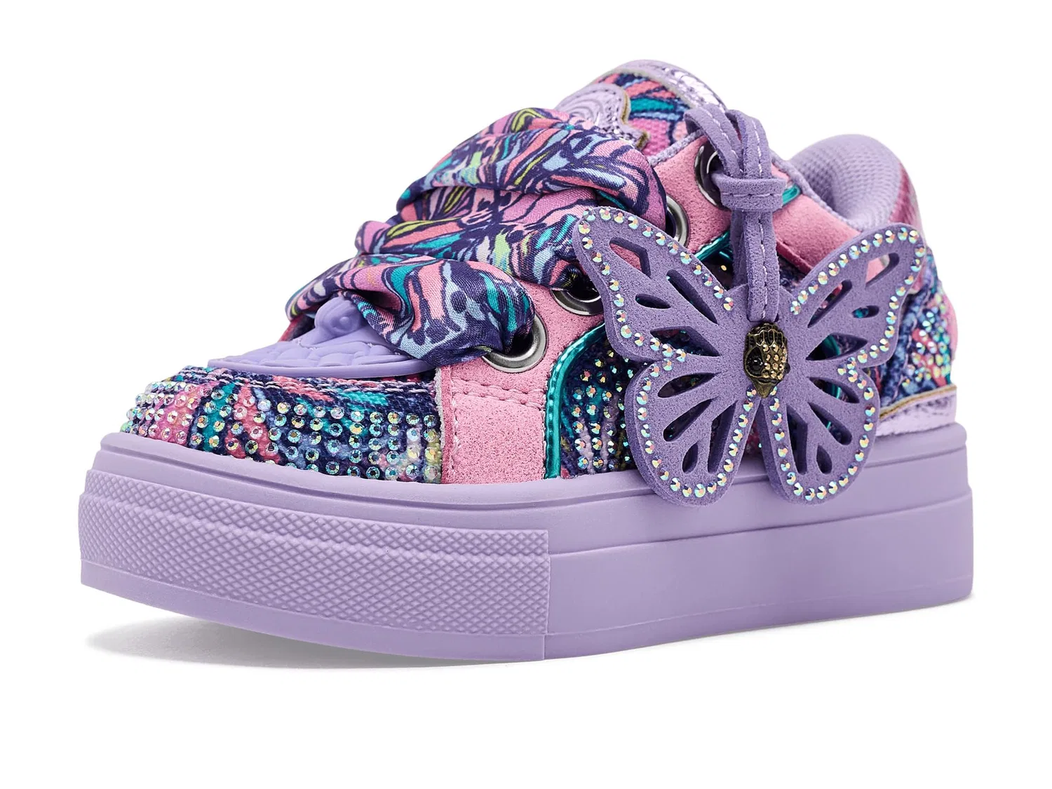 Кроссовки Mini Southbank Tag (для малышей) Kurt Geiger London Kids, Purple Multi — фото 2