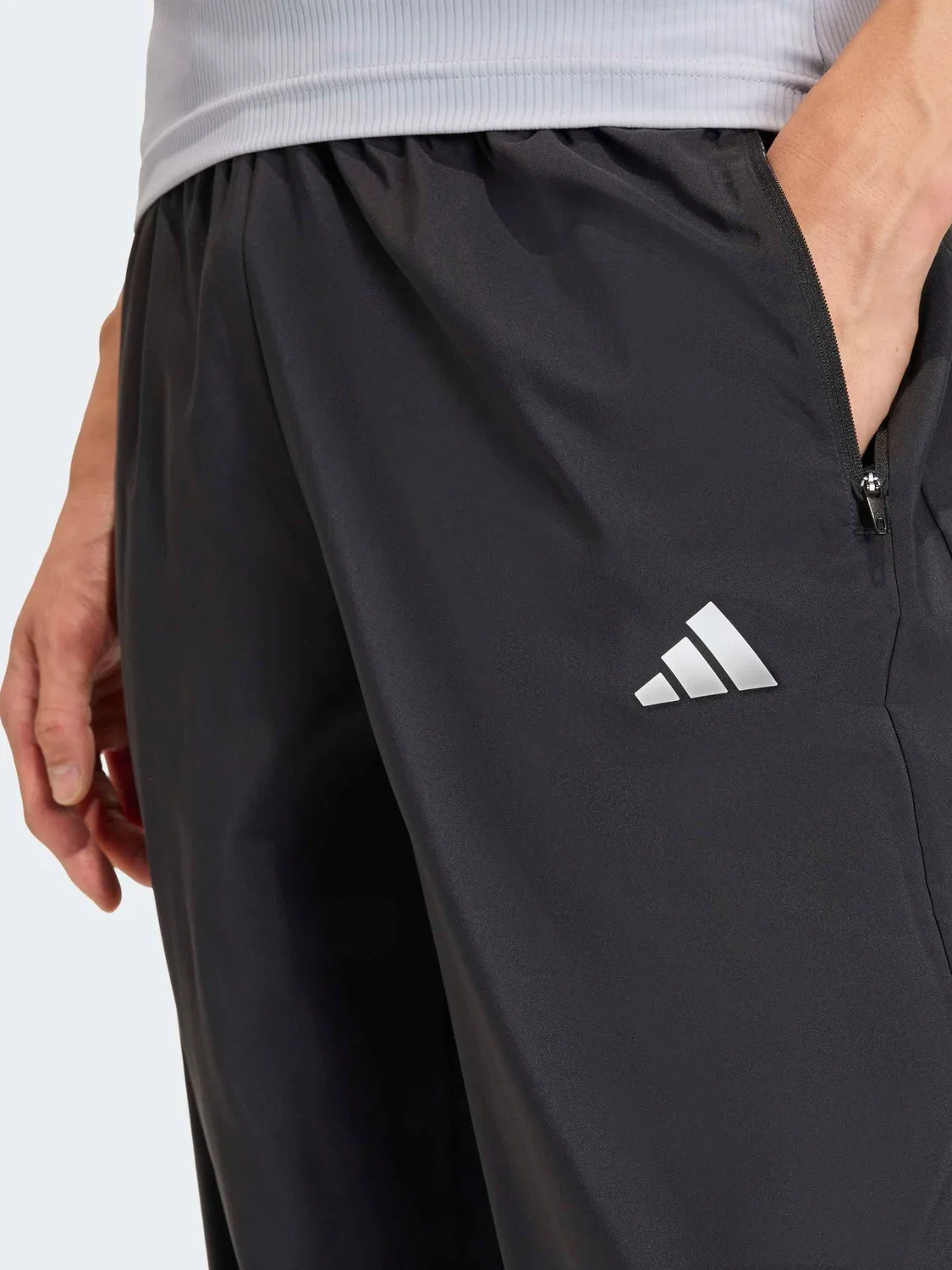 Спортивные брюки Power Essentials Workout adidas, черный — фото 4