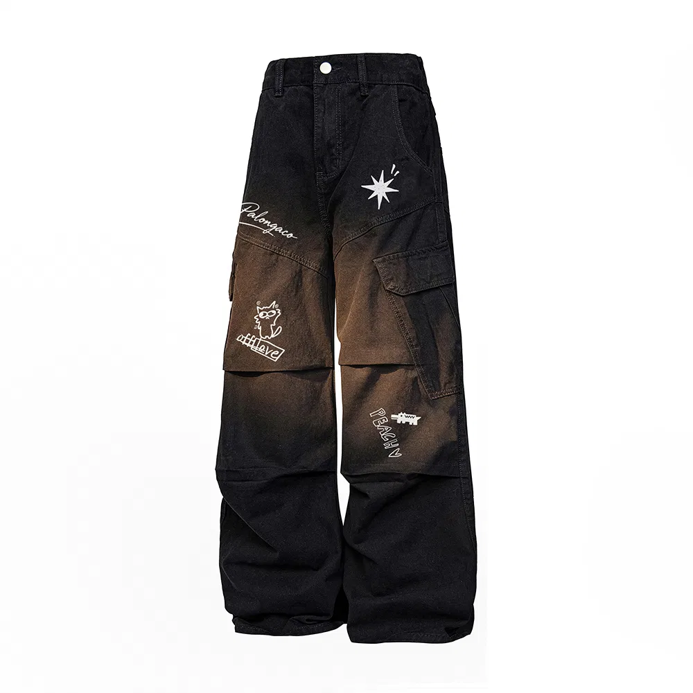 Детские широкие брюки Casual Pants PAL ONGACO, Coffee — фото 3