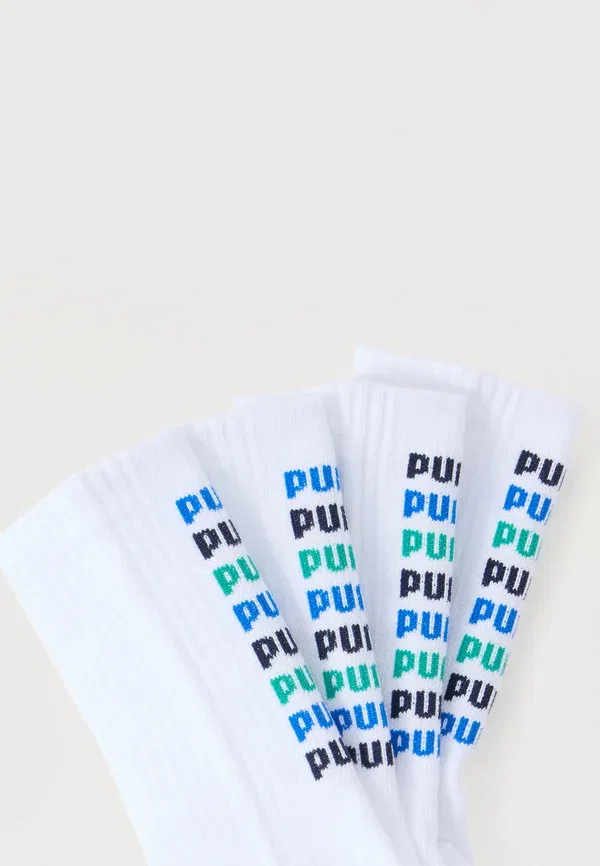 Носки 4 Pack Puma White, Racing Blue, Green, белый/синий/зеленый — фото 2