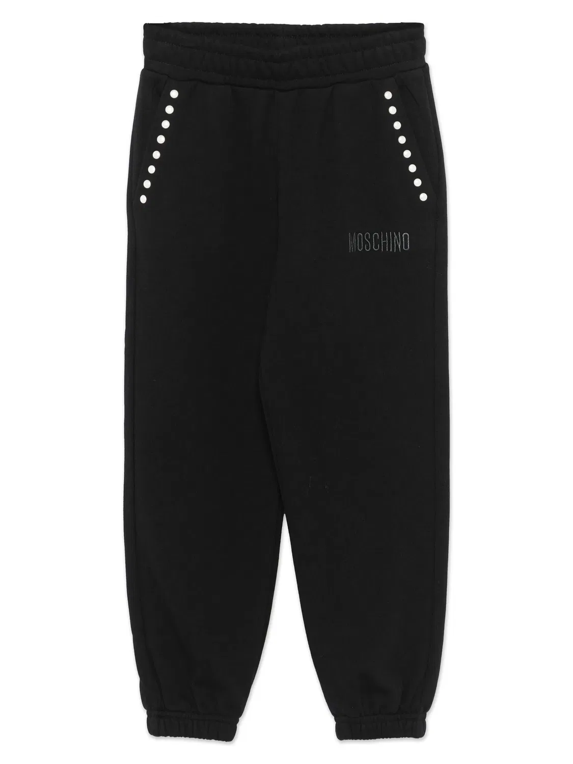Трекинговые брюки с заклепками Moschino, черный