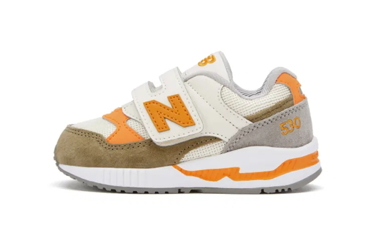 Детские кроссовки с двойной фиксацией липучкой New Balance 530, Beige