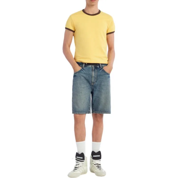 Мужская футболка с принтом Bad Bunny Yellow ZARA, Yellow — фото 4