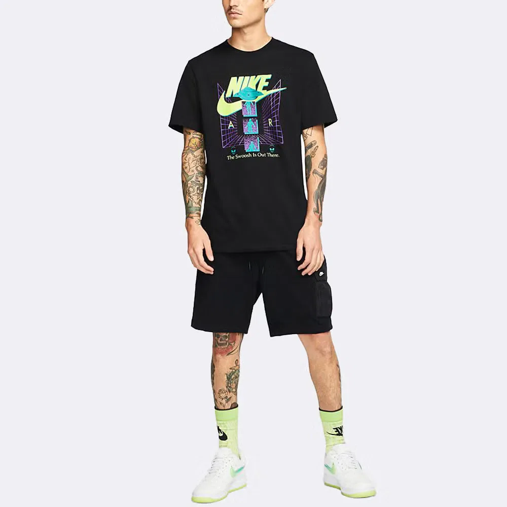 Футболка с принтом Alien Abduction Nike, черная — фото 3