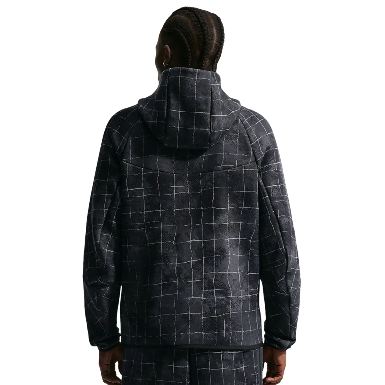 Мужская куртка Tech Fleece Full Zip Windrunner Nike, цвет Black/Iron Grey — фото 2