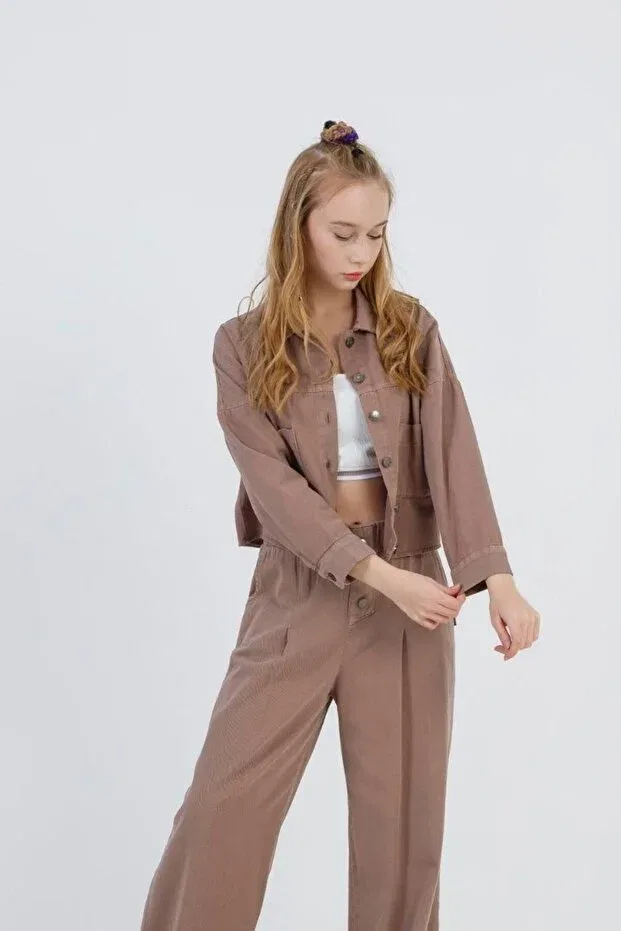 Детская хлопковая габардиновая куртка Zekids