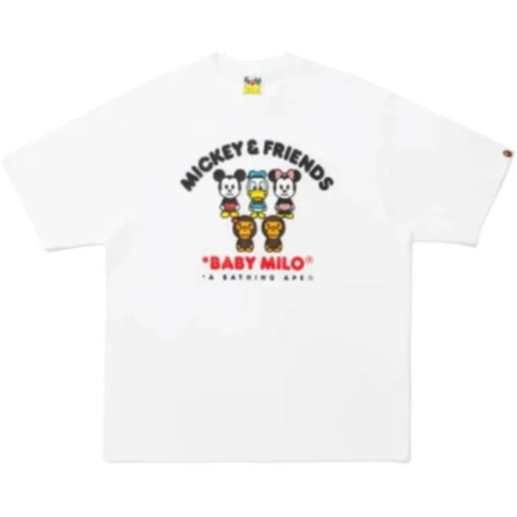Детская футболка с принтом X Disney A BATHING APE, Black — фото 3